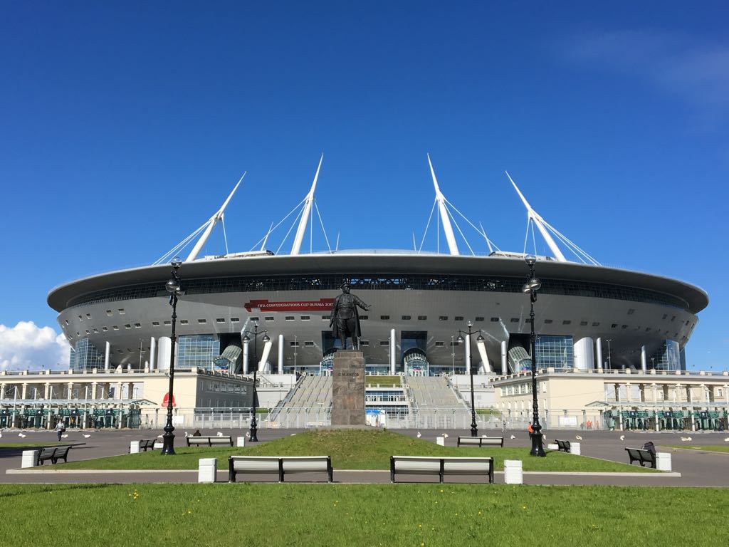 Saint Petersburg stadium during FIFA Confederations Cup Russia 2017